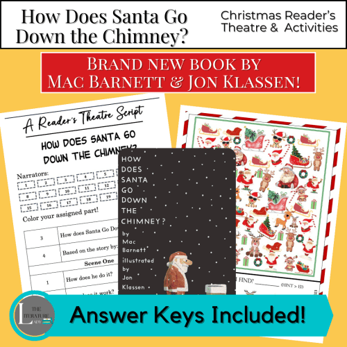 Santa Claus chimney Christmas story activity printable for children and educators.